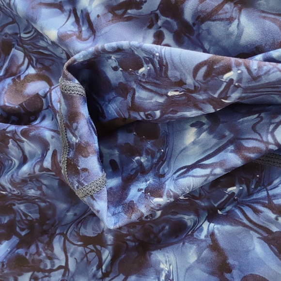 Platinum Sun Size Small UPF50 Blue Mesh Panel Vent Leggings - Picture 11 of 16